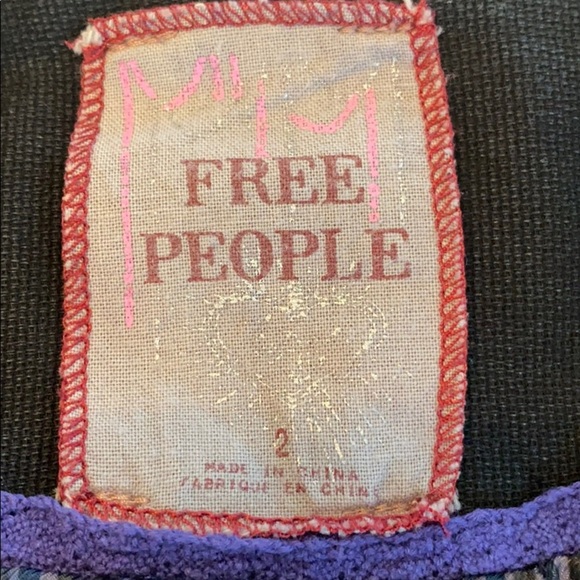 Free People distressed black jacket size 2 - Picture 14 of 14